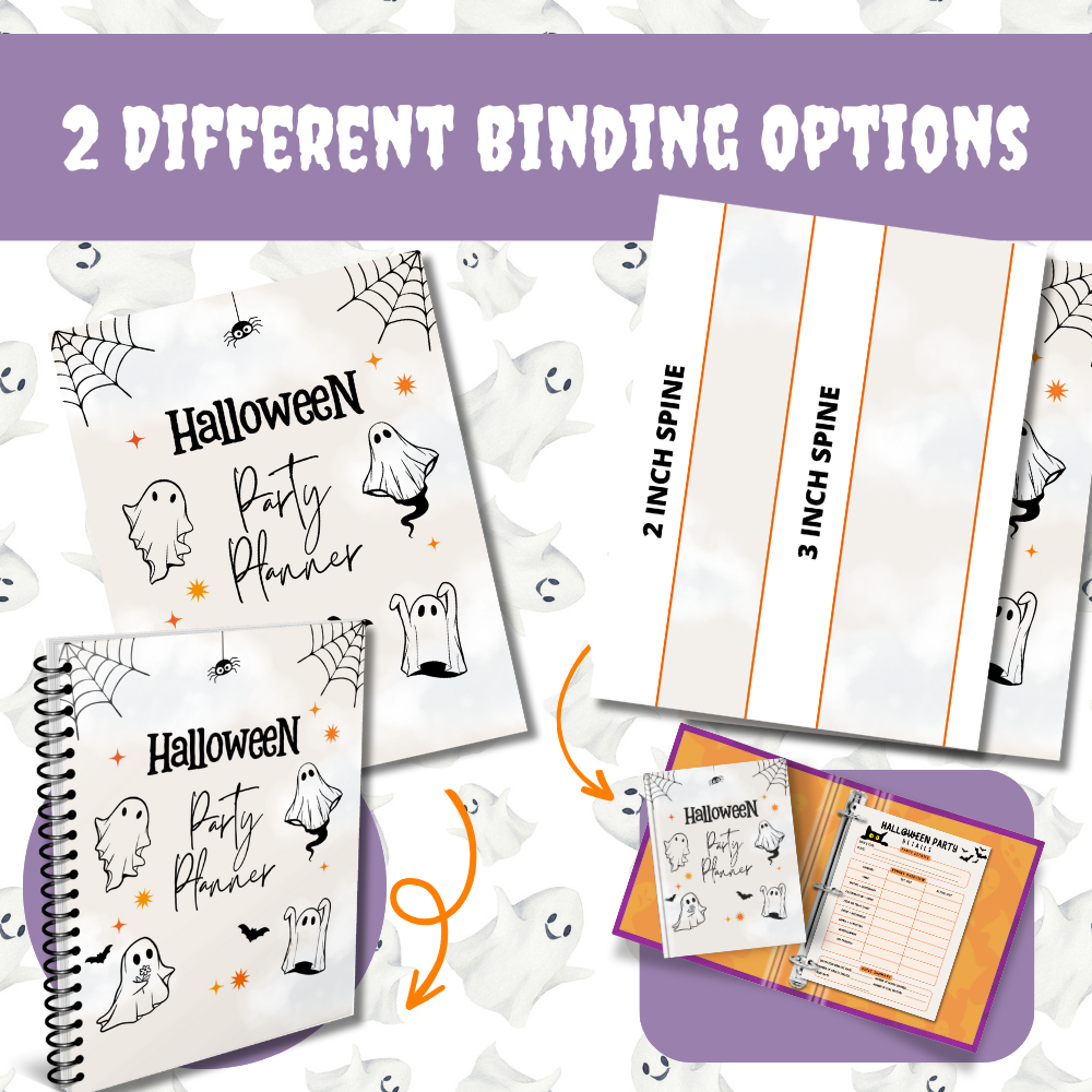 Halloween Party Planner | Printable Halloween Binder | 76 Pages
