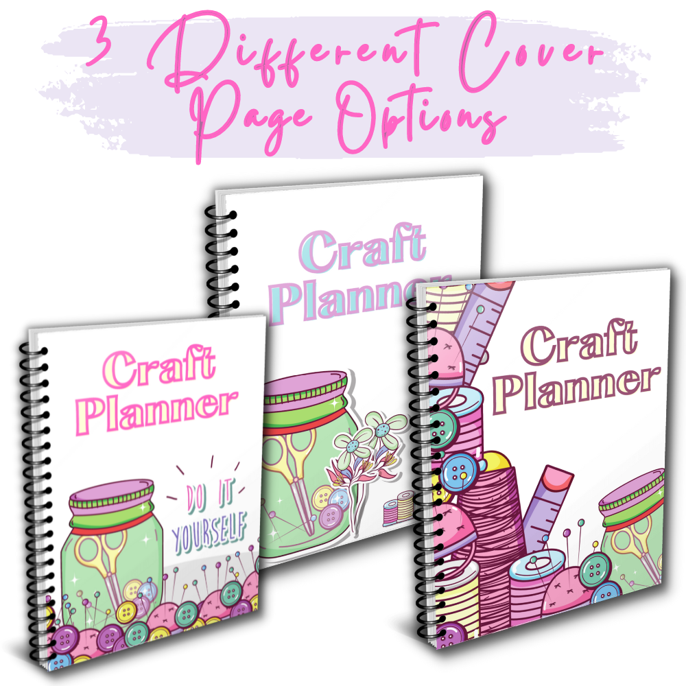 Craft Planner | Printable Project & Business Organizer | 60 Pages