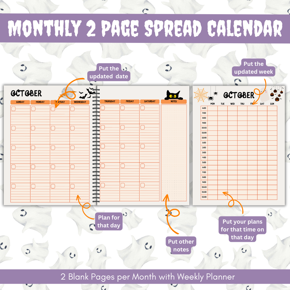 Halloween Party Planner | Printable Halloween Binder | 76 Pages